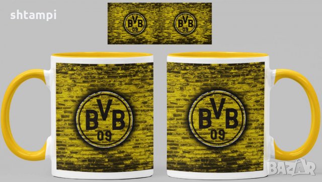 Чаша Борусия Дортмунд Borussia Dortmund Керамична, снимка 7 - Фен артикули - 34783737