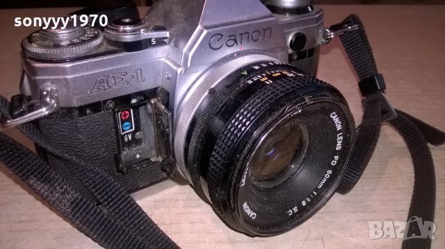 canon апарат+canon обектив-made in japan-внос франция, снимка 11 - Фотоапарати - 26956843