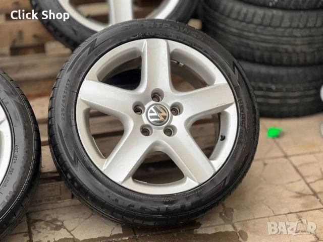 5х112 17 Джанти VW Golf 5 Фолксваген Голф Caddy Sharan 5х112, снимка 3 - Гуми и джанти - 52726404
