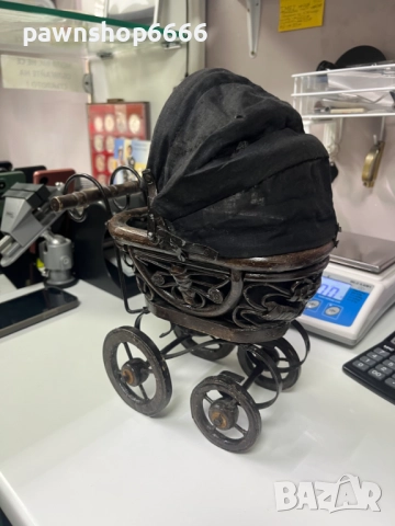 Винтидж викторианска количка за кукли, антична и колекционерска., снимка 7 - Колекции - 51971833