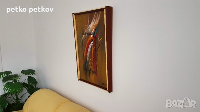 Абстрактна картина Lone, снимка 3 - Картини - 40109443