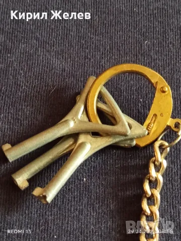 Много рядък уникат ключодържател БЪЛГАРСКИ ДЪРЖАВНИ ЖЕЛЕЗНИЦИ 44298, снимка 4 - Колекции - 50077039