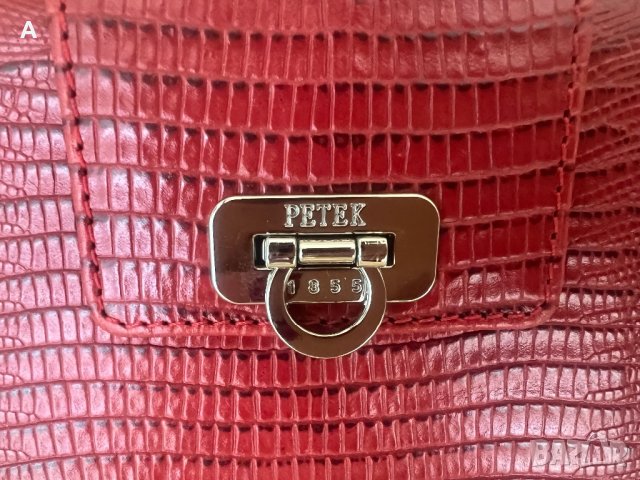 Дамски клъч Petek естествена кожа, снимка 3 - Чанти - 43592894