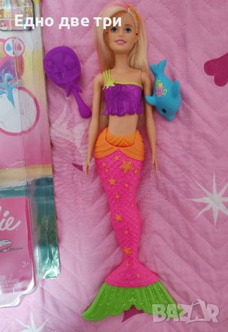 Кукла Barbie Русалка на път, снимка 4 - Кукли - 43697037
