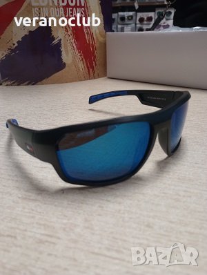 Сини огледални слънчеви очила с поляризация, снимка 4 - Слънчеви и диоптрични очила - 44071516