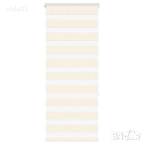 vidaXL Зеброва щора 60x150 см ширина на плата 55,9 cm полиестер(SKU:4014643), снимка 1
