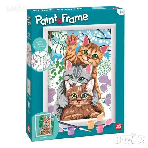 Paint & Frame Рисуване по номера Картина Смешни котенца S_1226649, снимка 7 - Рисуване и оцветяване - 49261960