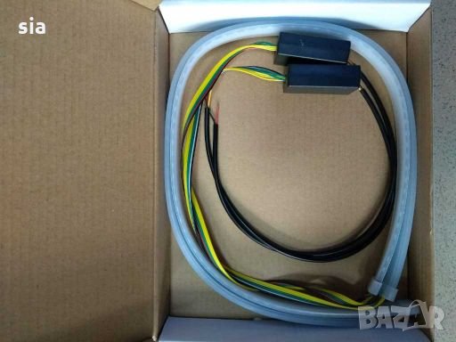 Дневни светлини, LED ленти за фарове с вграден бягащ мигач силикон, 2*60см, снимка 5 - Аксесоари и консумативи - 27715746