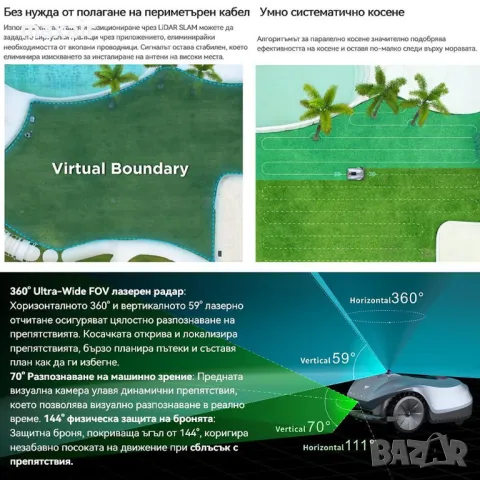 Робот косачка без ограничителен кабел HOOKII Neomow X Pro * Безплатна доставка * Гаранция 2 години, снимка 15 - Градинска техника - 49968250