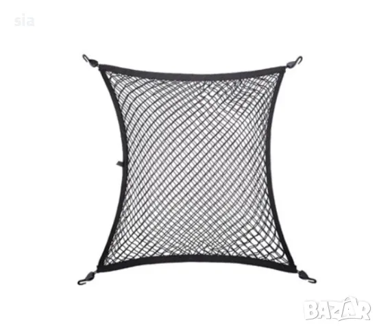 Мрежа за кола, 80х60см, двуслойна с кукички за монтаж в купе/ багажника, снимка 4 - Аксесоари и консумативи - 47964126