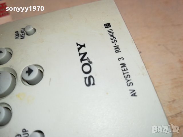 SONY RM-SS400 AUDIO REMOTE-ВНОС SWISS 2612231331, снимка 4 - Ресийвъри, усилватели, смесителни пултове - 43551329