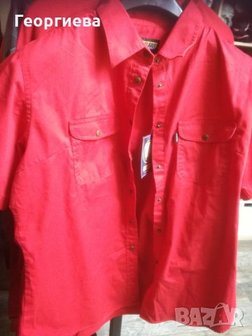 Дамска червена  риза, снимка 3 - Ризи - 28013041