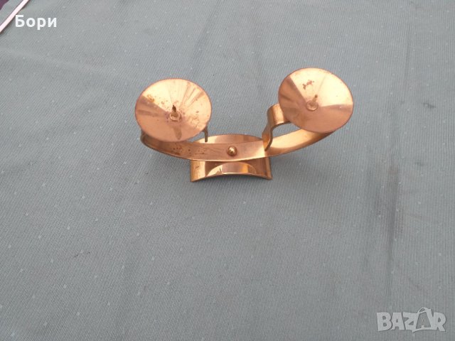 Стар метален руски свещник от 1971г, снимка 2 - Други - 34806419