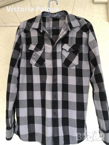 Идеална риза унисекс,модерен тартан, снимка 3 - Ризи - 26389783
