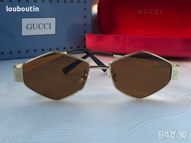 Дамски слънчеви очила Gucci ромб 3 цвята черни сребърни златни , снимка 10 - Слънчеви и диоптрични очила - 51704125