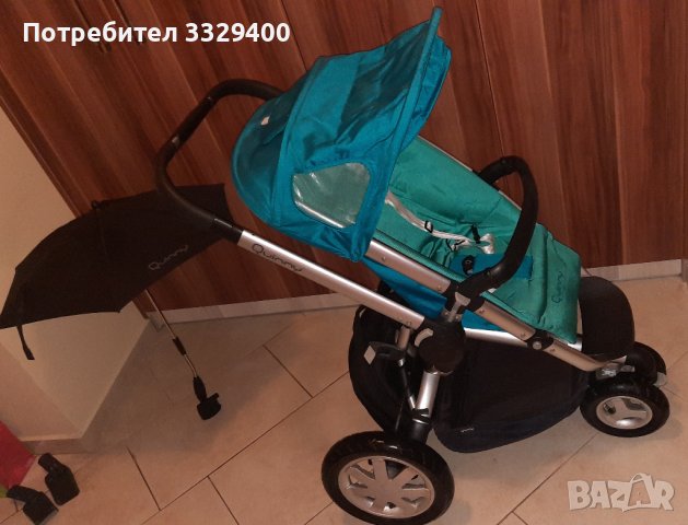 QUINNY бебешка количка с летен и зимен кош-пълен комплект и подаръци, снимка 2 - Детски колички - 43580807