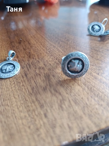 Старинен сребърен комплект , снимка 4 - Бижутерийни комплекти - 53592078