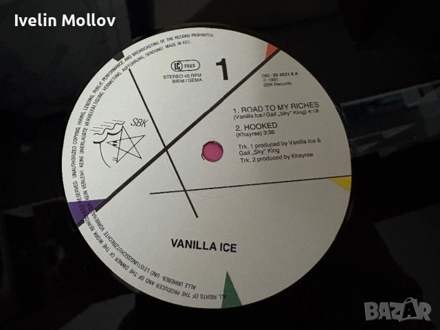 Vanilla Ice - Road to Riches/Ice Ice Baby 12” Maxi single, снимка 3 - Грамофонни плочи - 52065257