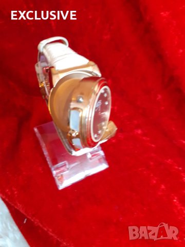 Луксозен часовник с 2 лица и камъни сваровски - Лимитирана серия!, снимка 3 - Дамски - 43437270