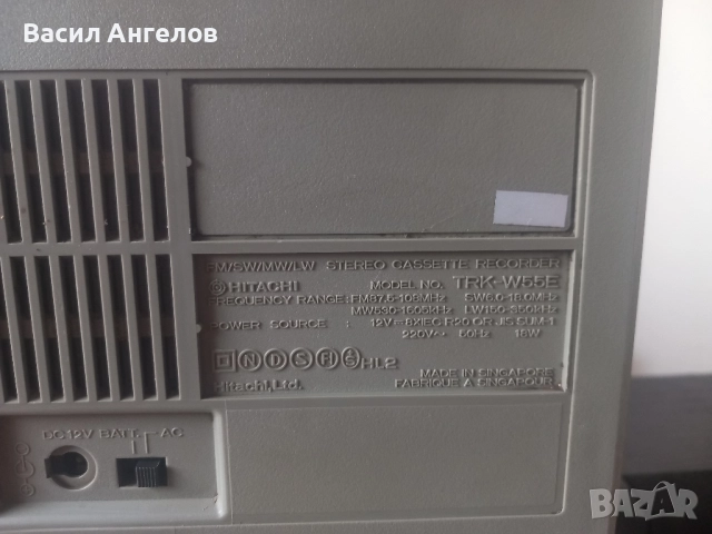 Hitachi TRK-w55e, снимка 9 - Радиокасетофони, транзистори - 52026141