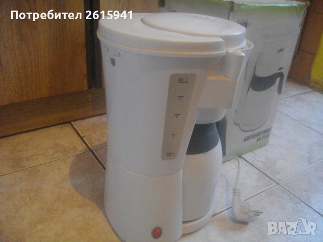 900 Вата-Немска Шварц Кафе машина-Отлчна-Почти Нова-HERU KA2510, снимка 4 - Кафемашини - 38558271