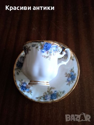 Royal Albert Moonlight Rose, колекционерска чаша кафе, снимка 7 - Други ценни предмети - 44126121