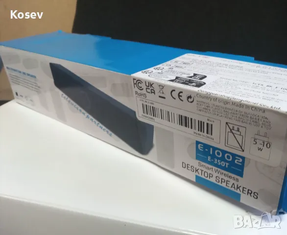 Kомпютърни високоговорители, PC- Е1002, 3,5 mm AUX, USB (захранване), снимка 3 - Тонколони - 49390624