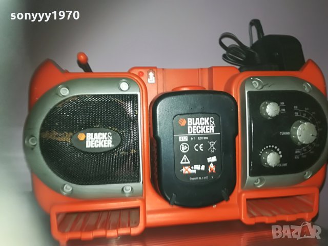 black & decker profi radio & battery+charger 2905211637, снимка 3 - Ресийвъри, усилватели, смесителни пултове - 33038176
