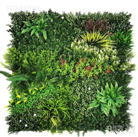 Зелени декоративни пана, снимка 16 - Изкуствени цветя - 50801470