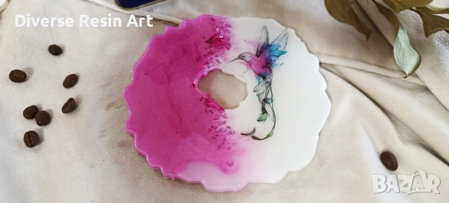 Подложки за чаши от епоксидна смола, снимка 3 - Аксесоари за кухня - 51836531