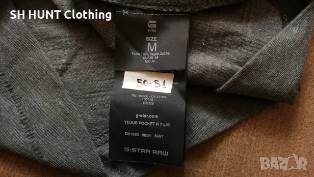G-Star YEDUR POCKET R T Размер M оригинална блуза 50-51, снимка 11 - Блузи - 52160519