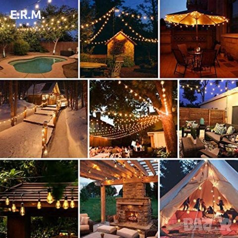 String Lights LED верига 25 крушки за парти украса празнични светлини декорация рожден ден сватба 9м, снимка 4 - Декорация за дома - 39255327