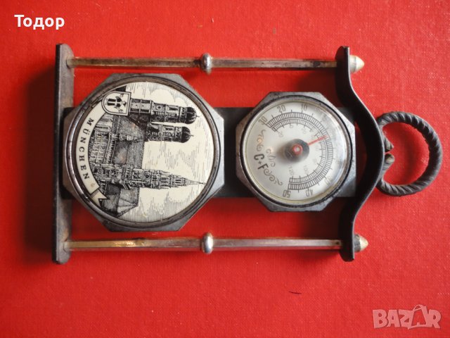 Немски старинен термометър 2, снимка 3 - Антикварни и старинни предмети - 43524351