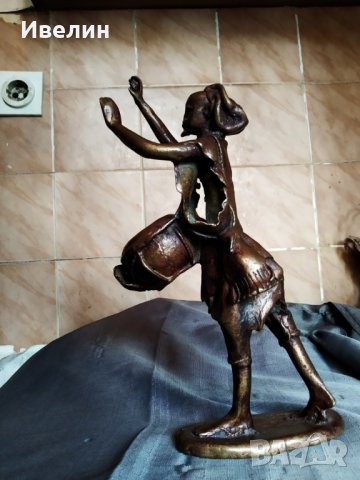 бронзова статуетка-дервиш, снимка 3 - Антикварни и старинни предмети - 26542501