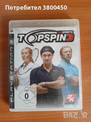 Игра 2K SPORTS Top Spin 3 Playstation 3