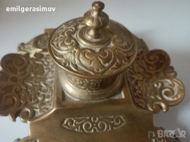 Бронзови кани и мастилница., снимка 6 - Антикварни и старинни предмети - 51151371