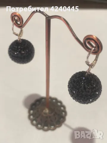 Висящи сребърни обеци, снимка 2 - Обеци - 50391871