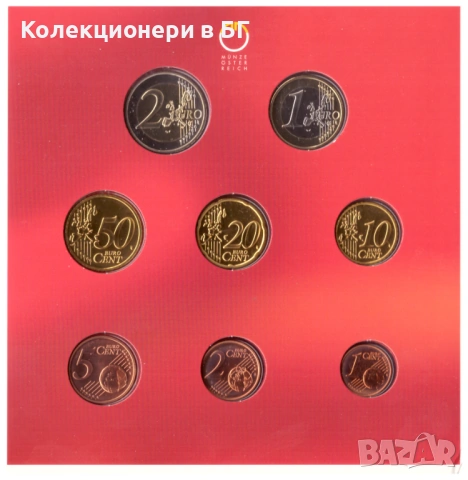 СЕТ АВСТРИЙСКИ ЕВРОМОНЕТИ 2005 ГОДИНА, снимка 4 - Нумизматика и бонистика - 53519726