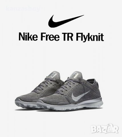 Nike Free TR5 Flyknit Metallic Pack - страхотни дамски маратонки КАТО НОВИ, снимка 3 - Маратонки - 32214021
