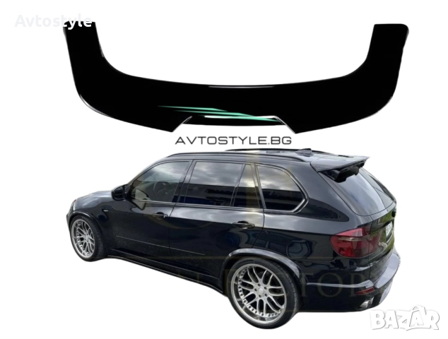 Спойлер ,лип за  BMW-X5 E70 2008-2014г Черен лак. , снимка 1