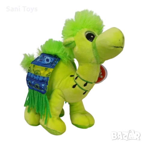 Плюшена камила със шарено седло, снимка 2 - Плюшени играчки - 38202582