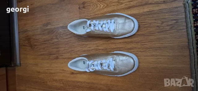 златисти кецове 39 , снимка 2 - Маратонки - 50317924