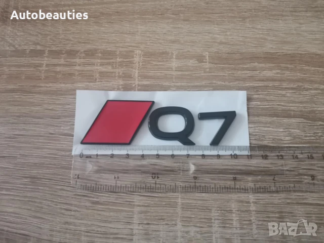 емблема Audi Q7 нов стил черено с червено, снимка 5 - Аксесоари и консумативи - 51167807