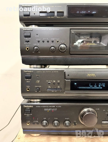 🔊Ретро аудио система - сет TECHNICS - усилвател, сд, триглав дек, тунер + опция грамофон и колони🔈, снимка 3 - Аудиосистеми - 53462026
