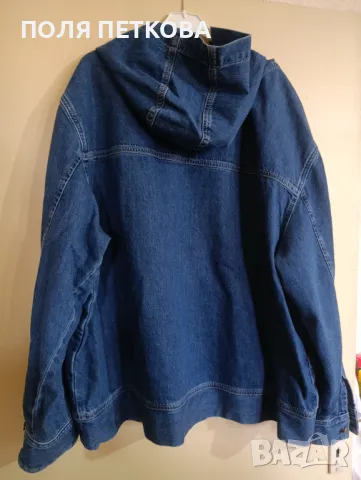 Дънково худи с качулка, снимка 3 - Суичъри - 49782092