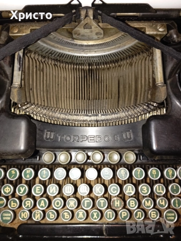 Пишешта машина TORPEDO на кирилица., снимка 2 - Шевни машини - 52862729