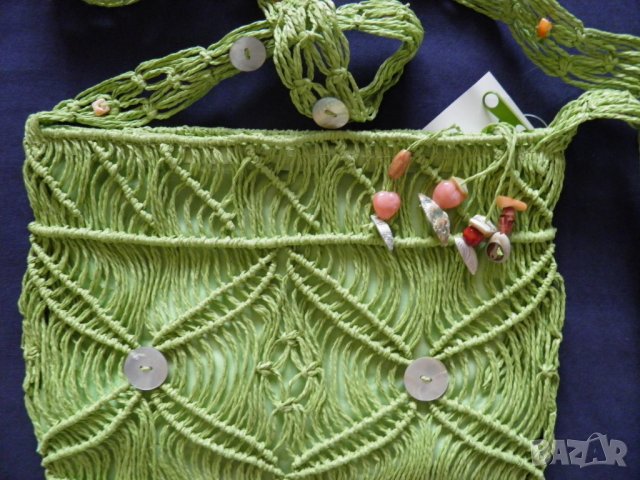 Ефектна нова дамска плетена чанта, снимка 3 - Чанти - 27906109