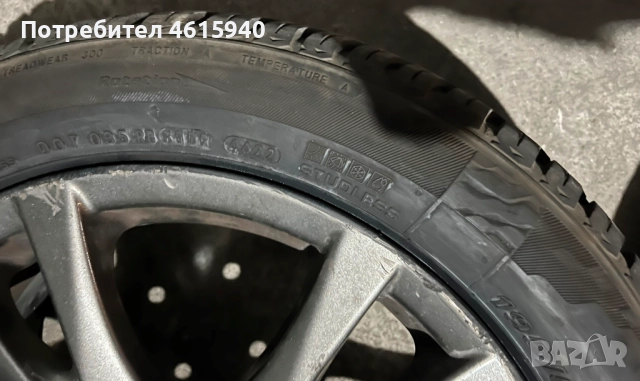 4х100мм MAZDA МАЗДА 4бр оригинални алуминиеви джанти 16" J6.5" ET50+4брвсесезонни гуми 195/55/16, снимка 12 - Гуми и джанти - 52655897