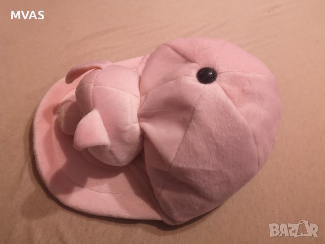 Нова плюшена аниматорска шапка селфи розова прасенце, снимка 6 - Други - 36932186
