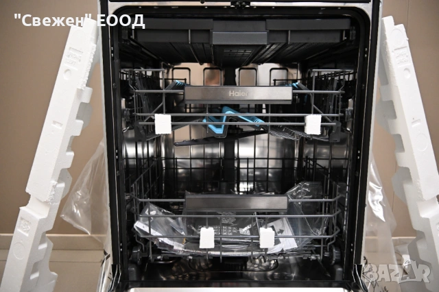 Съдомиялна за вграждане с голям капацитет Haier XS 6B0S3FSB-84 автоматично отваряне, Smart AI, снимка 7 - Съдомиялни - 53324876